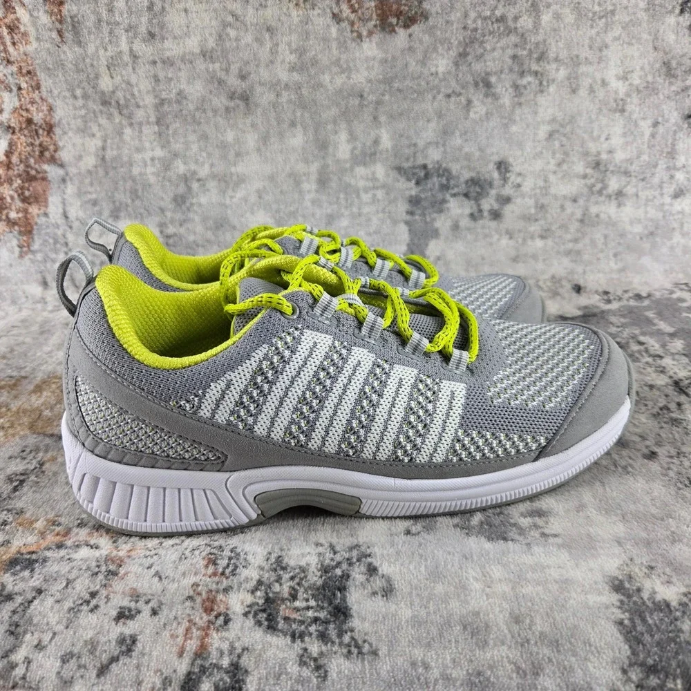 Orthofeet Coral 987 Shoes Womens 9.5 D Wide Grey Orthopedic Comfort Walking
